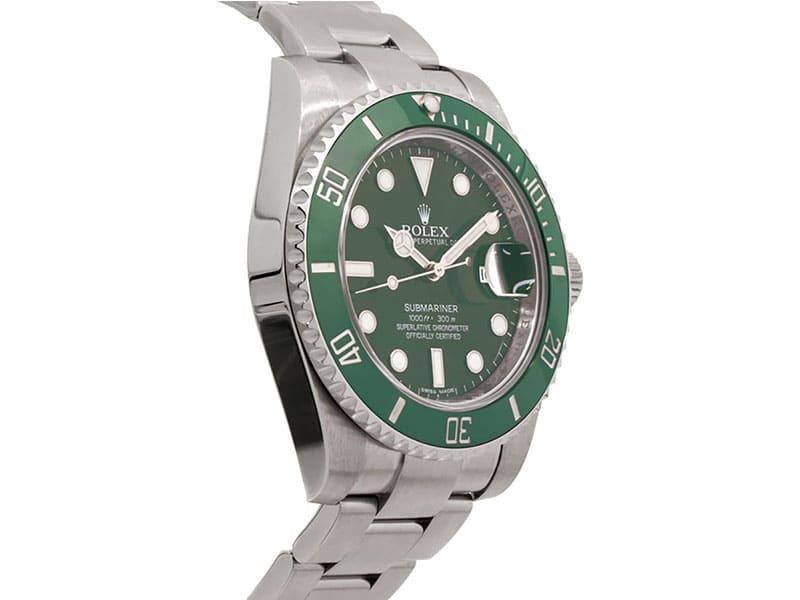 116610LV Rolex Submariner Date Green Dial and Bezel Mens Watch