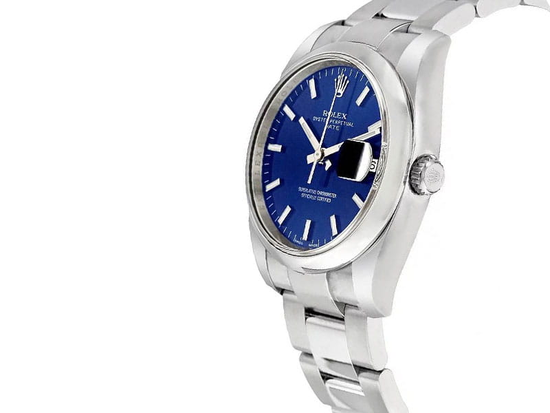 oyster perpetual date blue